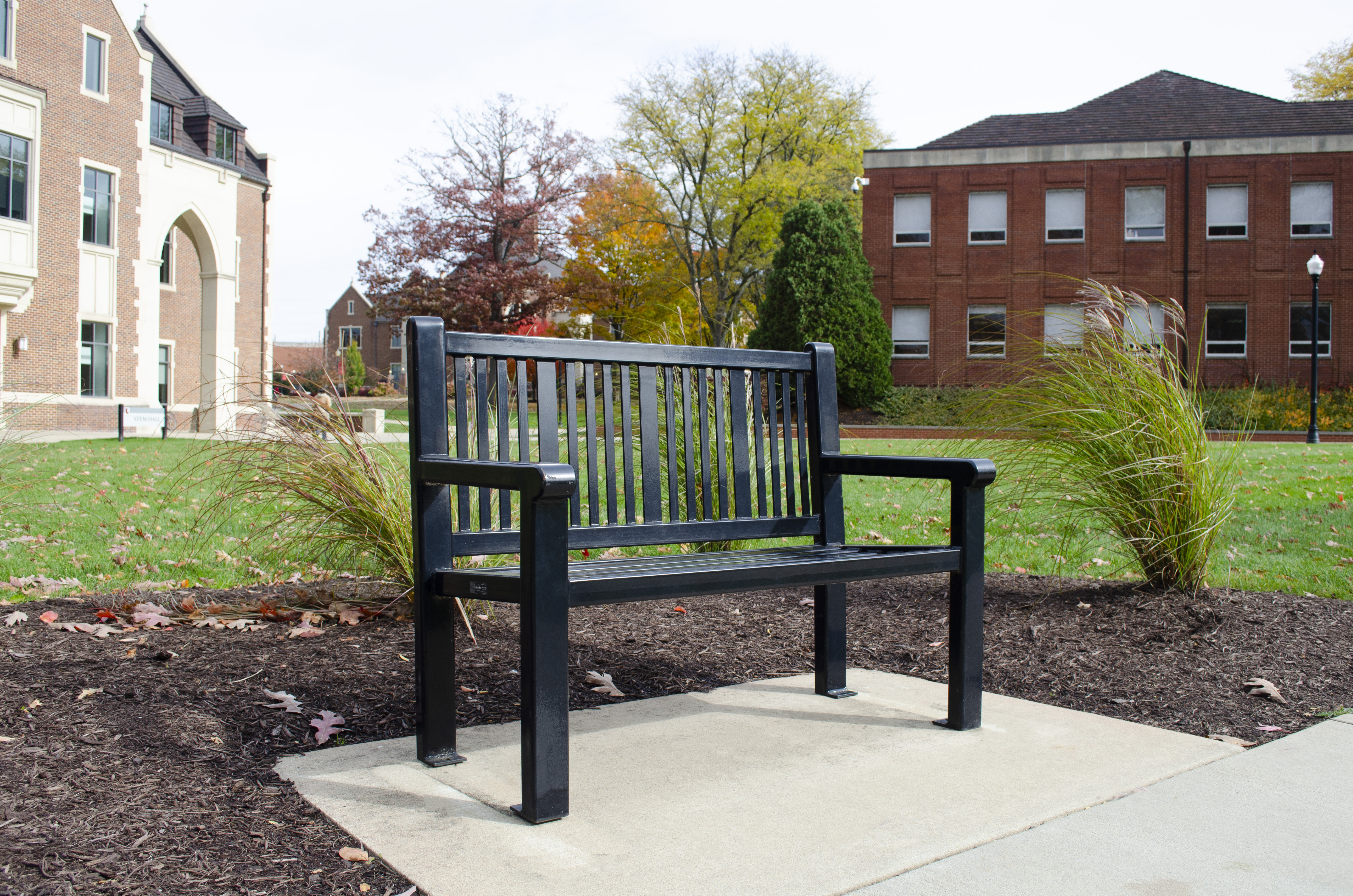 Reading Bench With Back 4Ft Glossblack Education College Grovecitypa