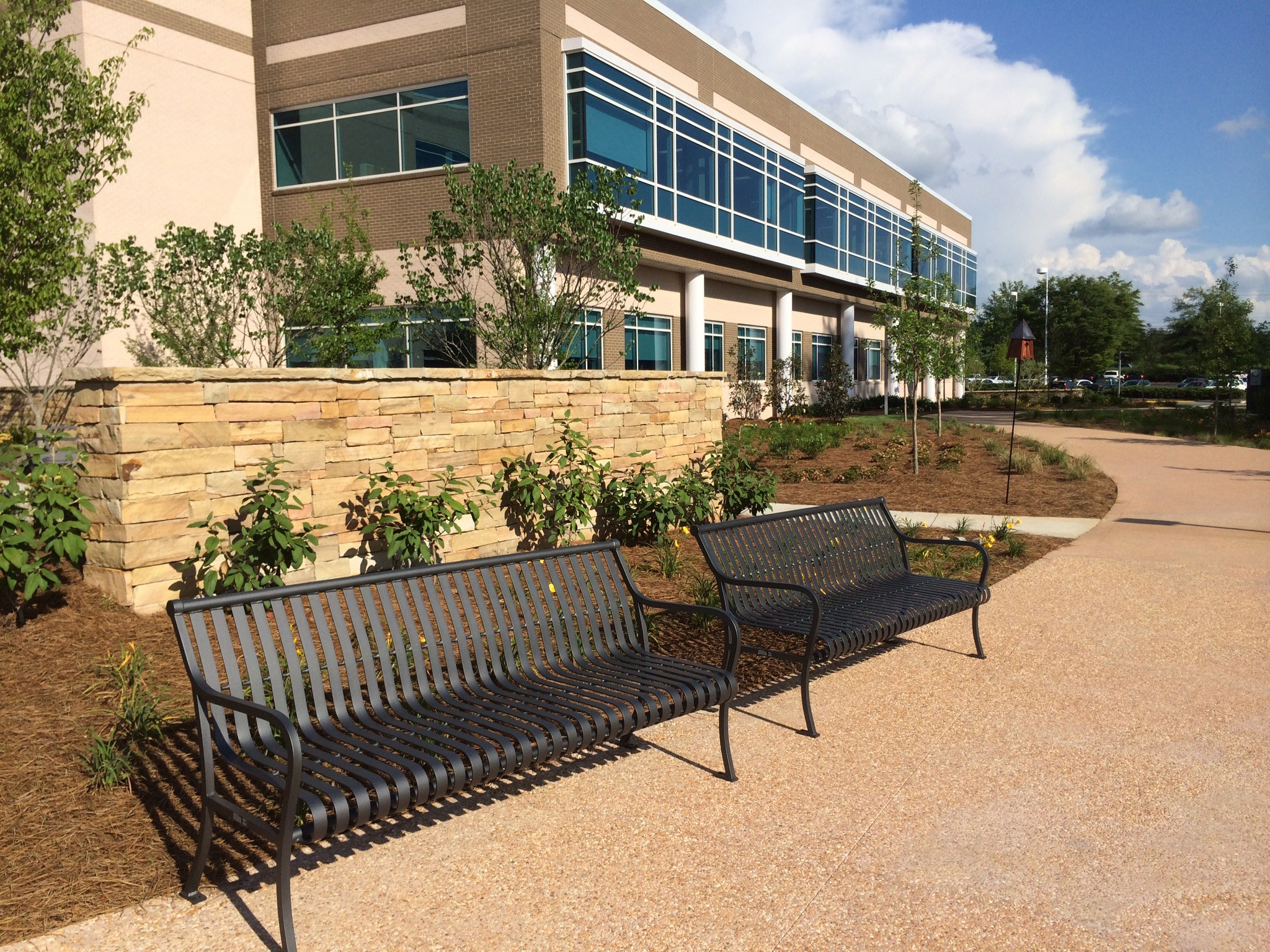 Pullman Bench With Back Matteblack Corporate