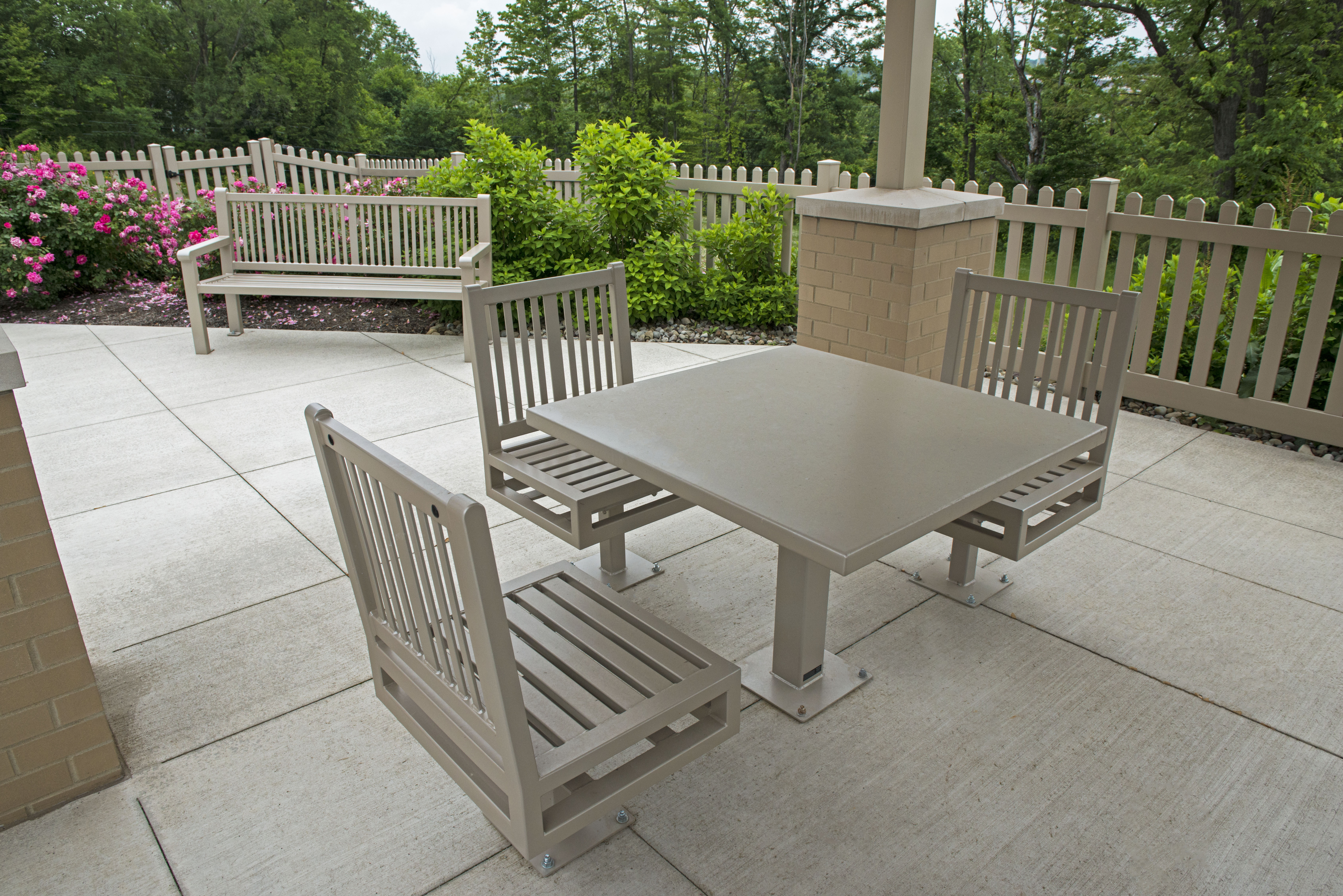 Reading Table Ada Reading Bench With Back 6Ft Champagne Residential