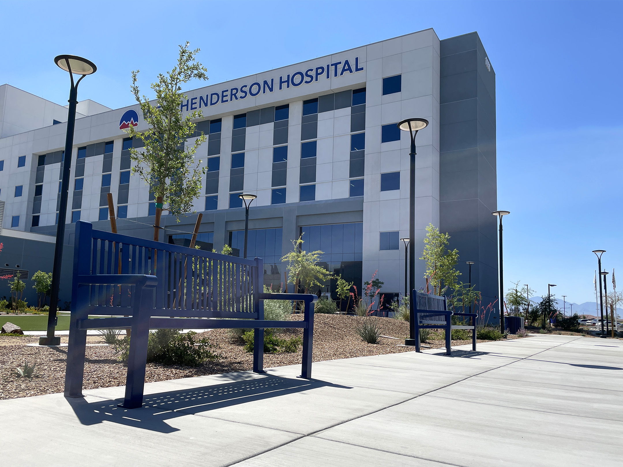 Reading Bench With Back 6Ft Sapphire Healthcare Hospital Hendersonnv