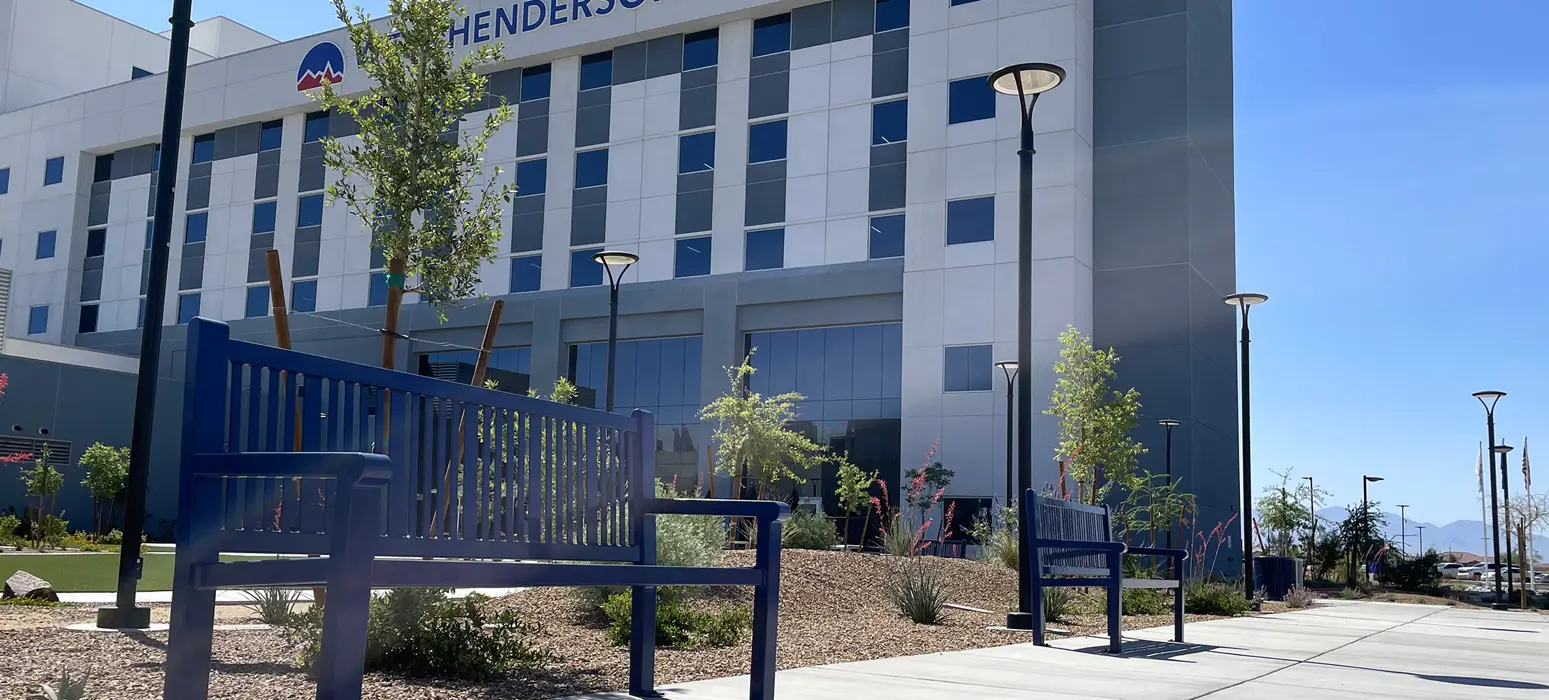 Reading Bench With Back 6Ft Sapphire Healthcare Hospital Hendersonnv