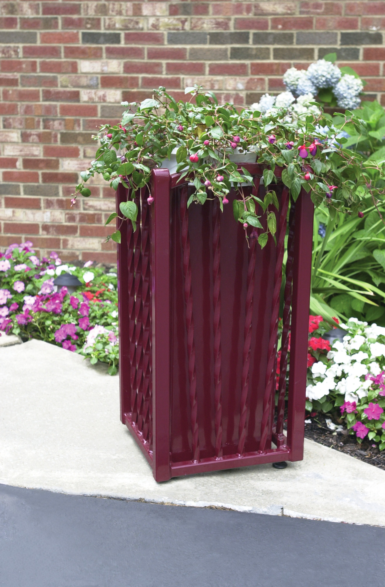 Feature Kerrington 10Gal Planter Burgundy Onsite