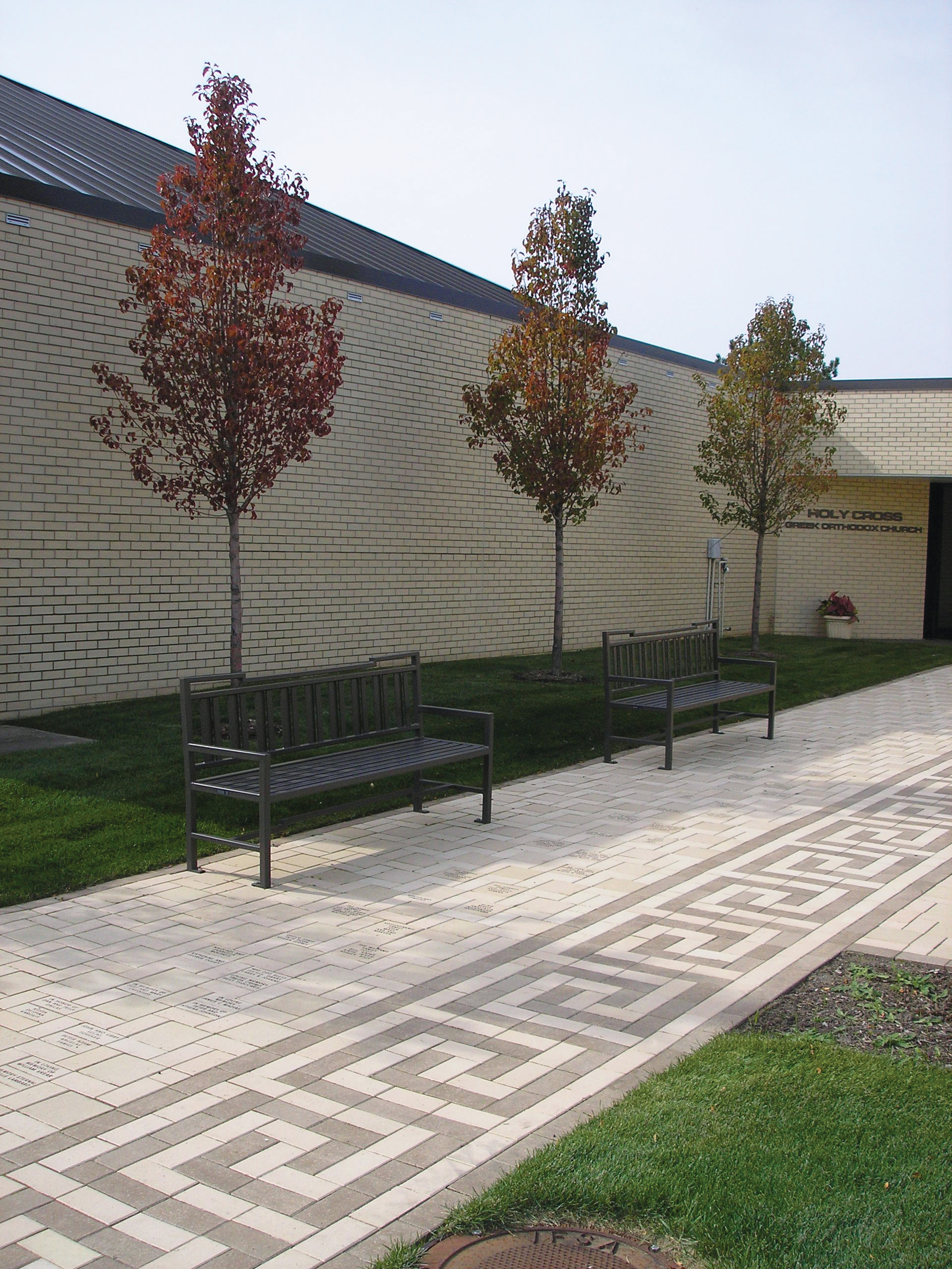 Athenos Bench With Back 6Ft Bronze Church