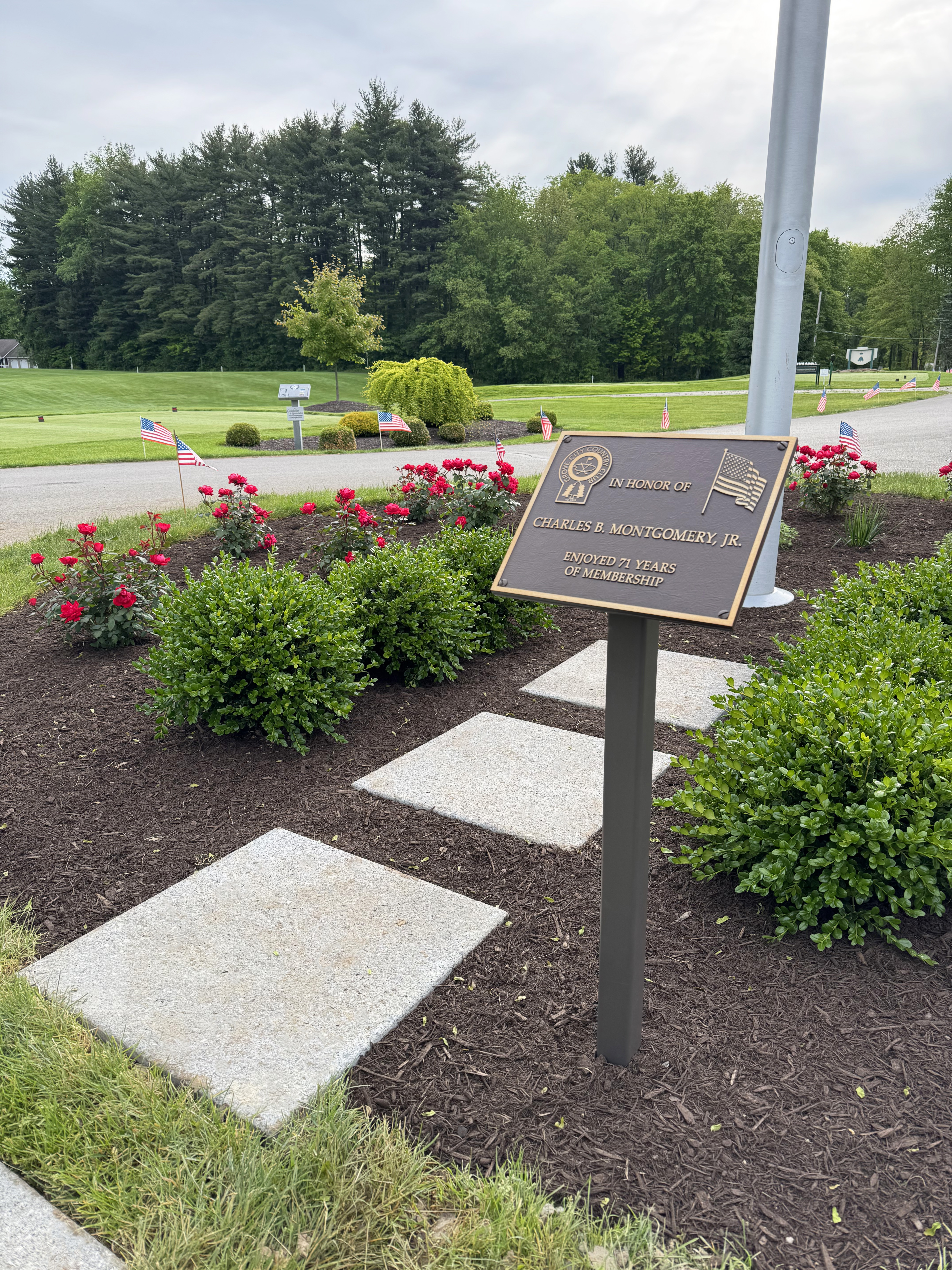 Plaque Stand Bronze Plaque Recreation Countryclub Grovecitypa