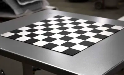 Checkerboard Tabletop Chromite Keyshieldart