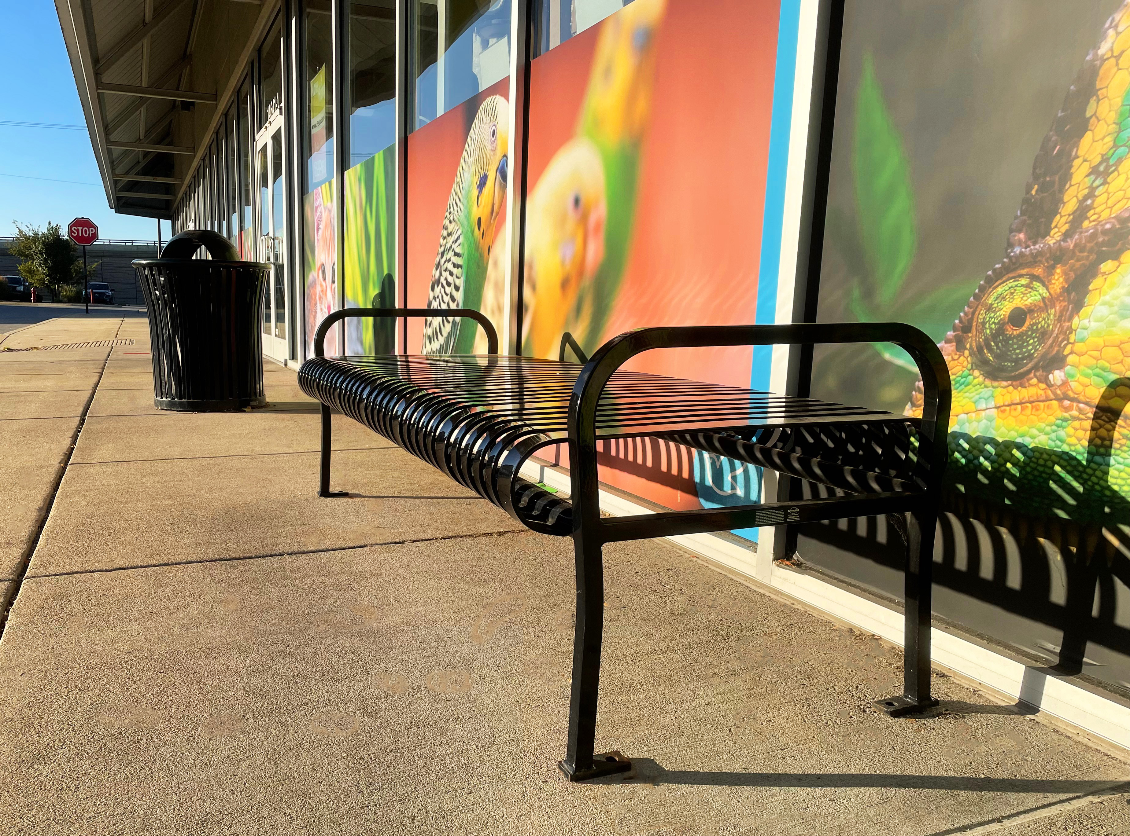Pullman Bench Without Back Glossblack Retail Petstore Carmelin