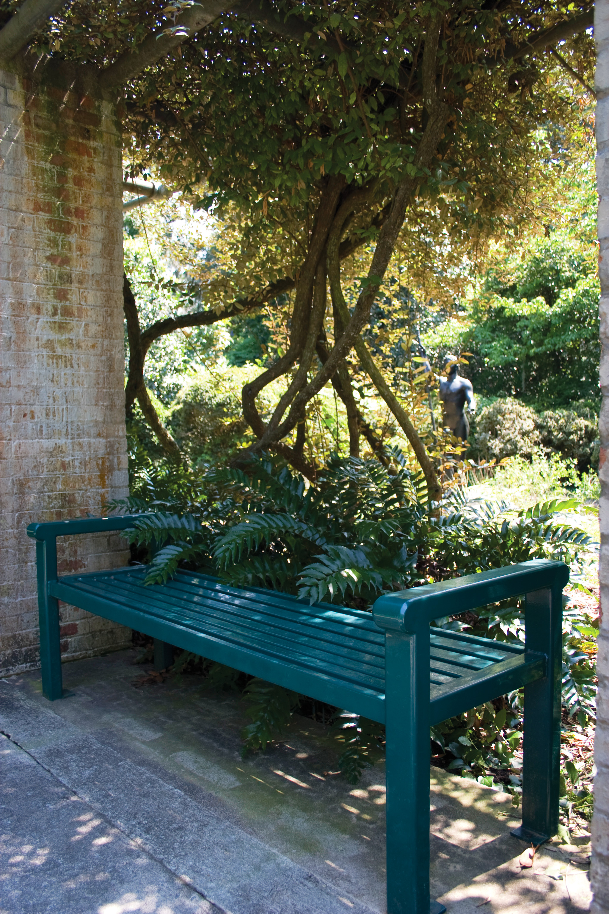 Reading Bench Without Back 4Ft Huntergreen Botanticalgarden