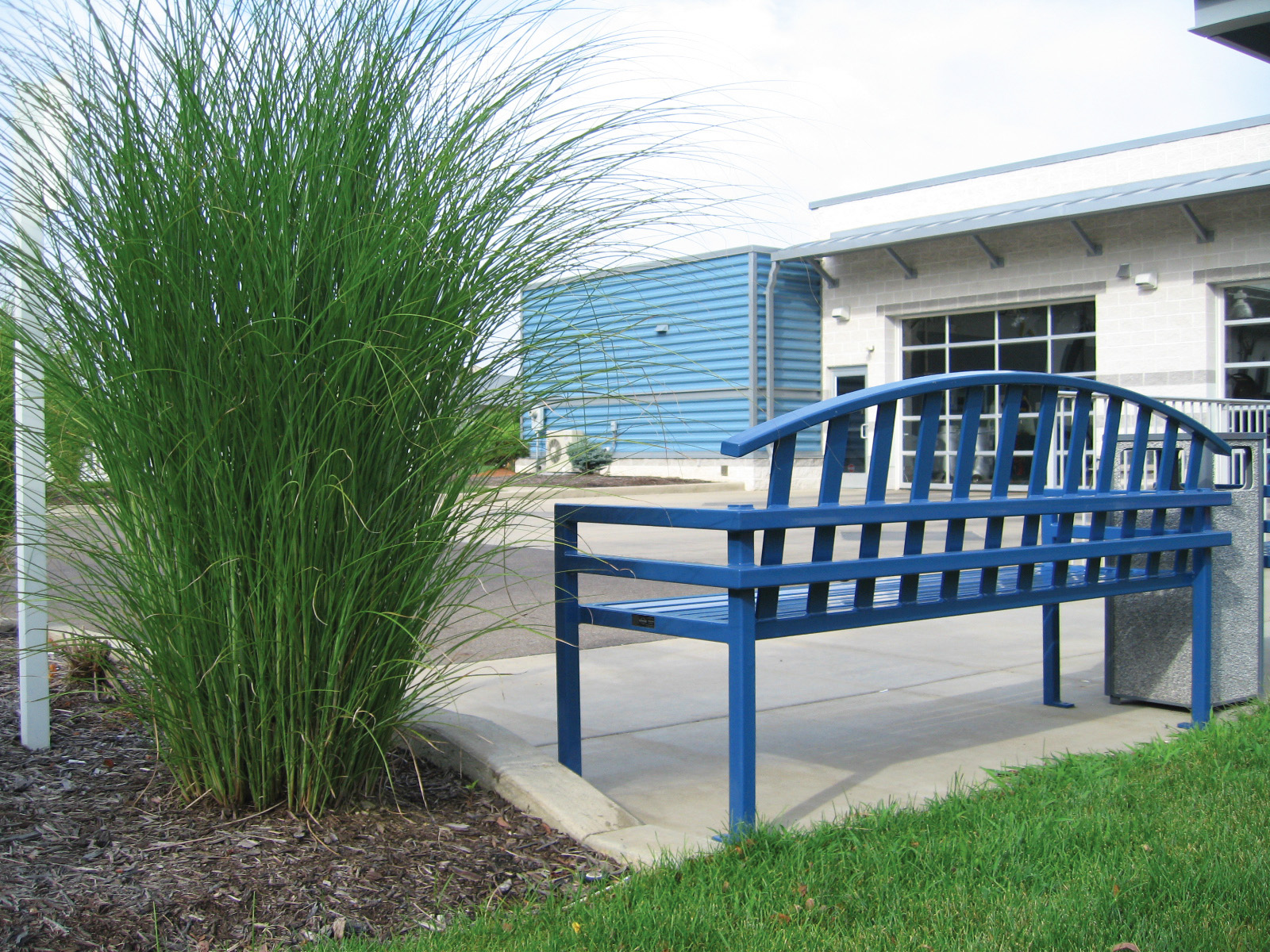 Mcconnell Bench With Back 6Ft Nantucketblue Corporate Carwash