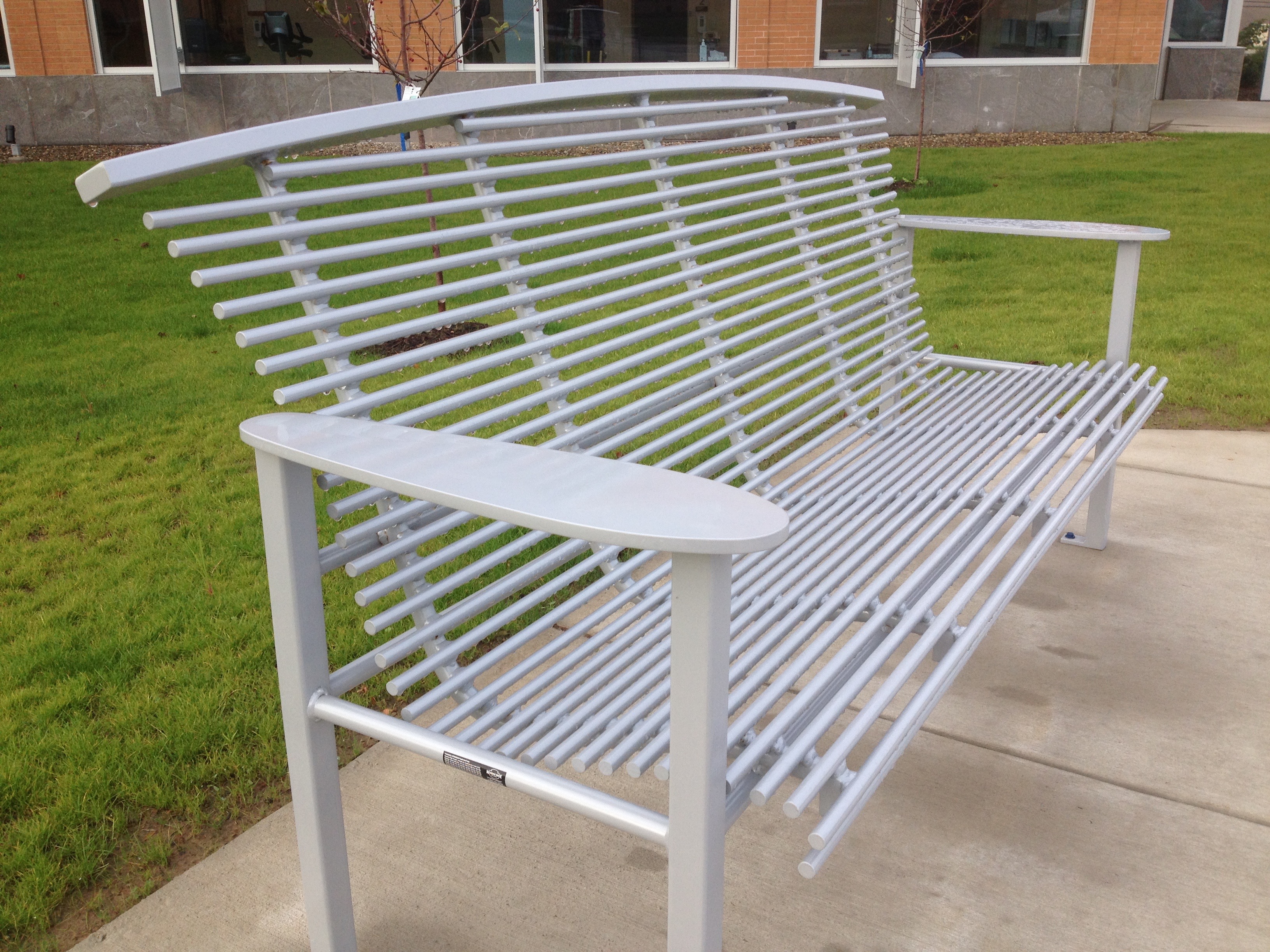 Horizon Bench With Back 6Ft Quicksilver Healthcare Hospital