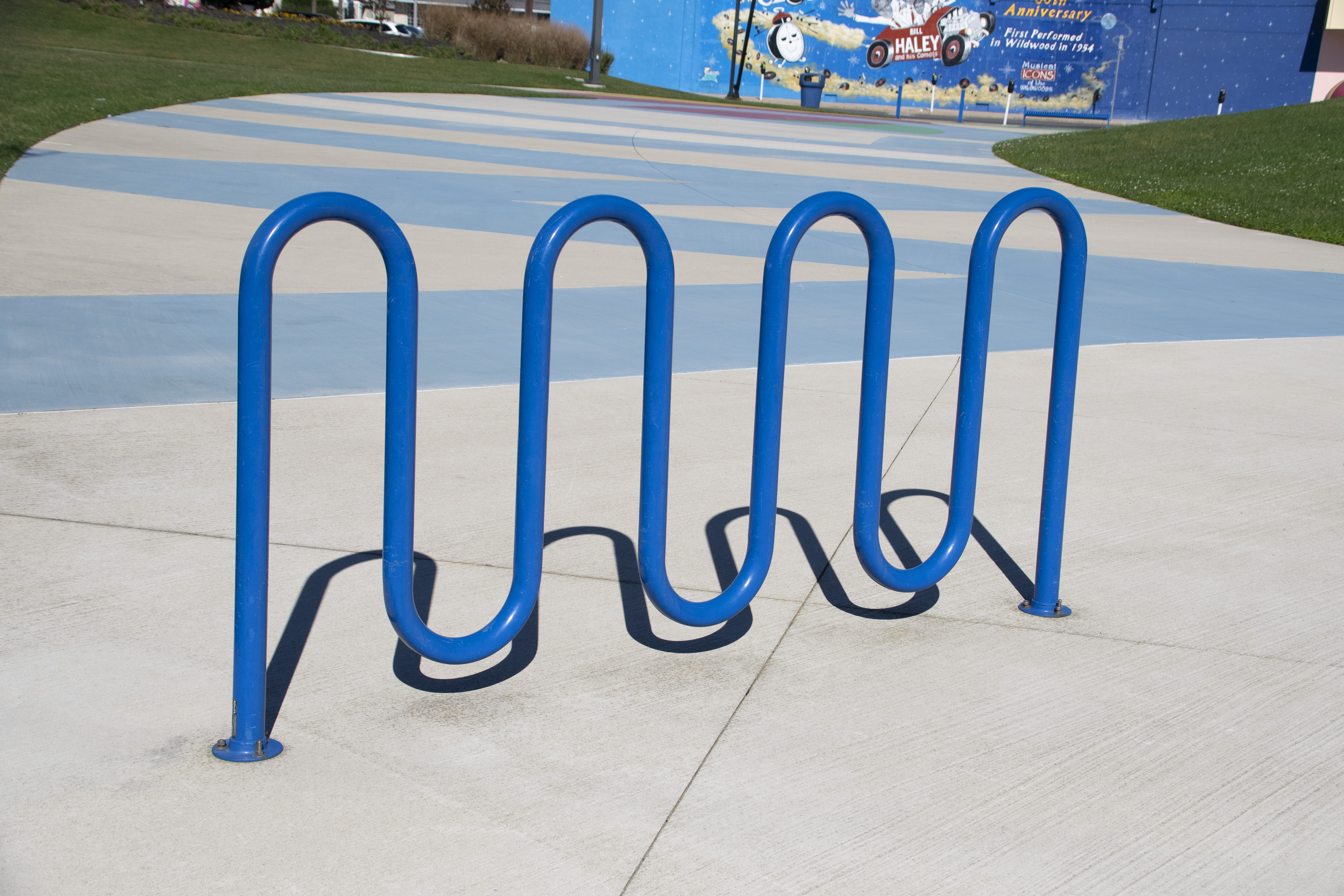 Feature Sonance Bike Rack 7 Loop Nantucketblue Municipal Streetscape Wildwoodnj