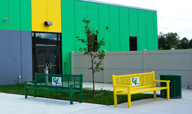 Image 5 Green Yellow Benches