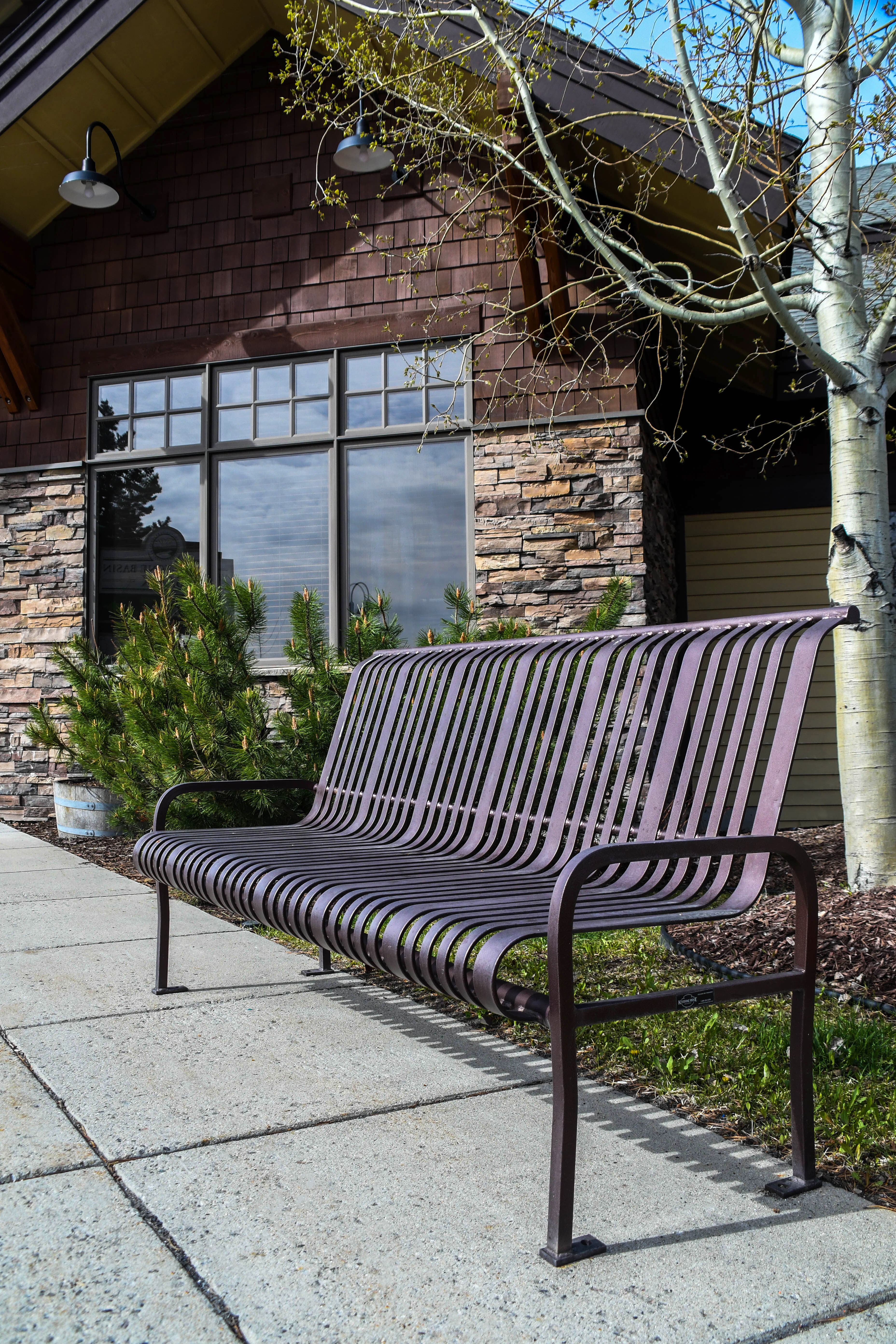 Midtown Bench With Back 6Ft Customcolor Recreation Nationalpark