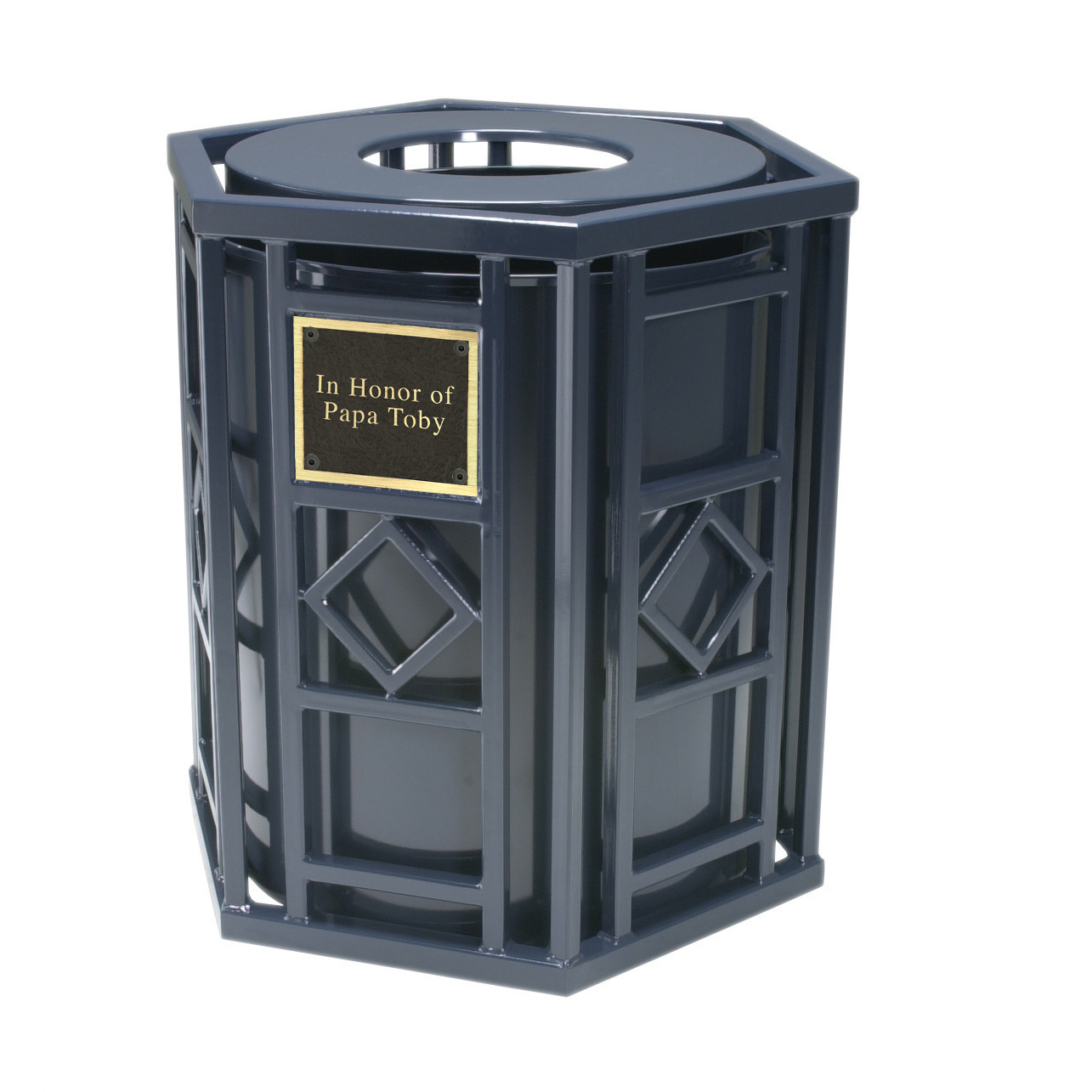 Custom Artisan Litter Receptacle Plaque (1)