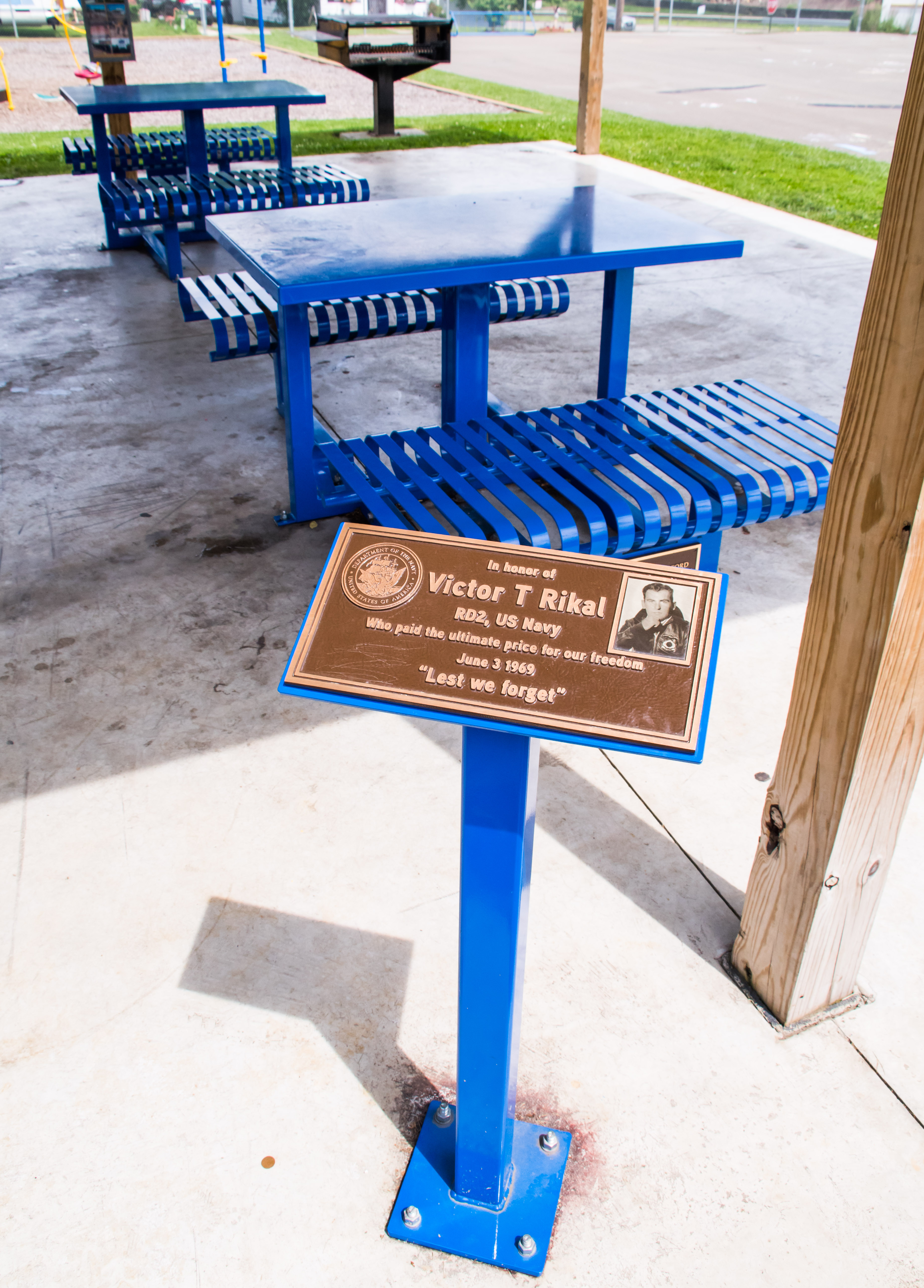 Feature Plaque Stand Memorial Nantucketblue Playground Butlerpa