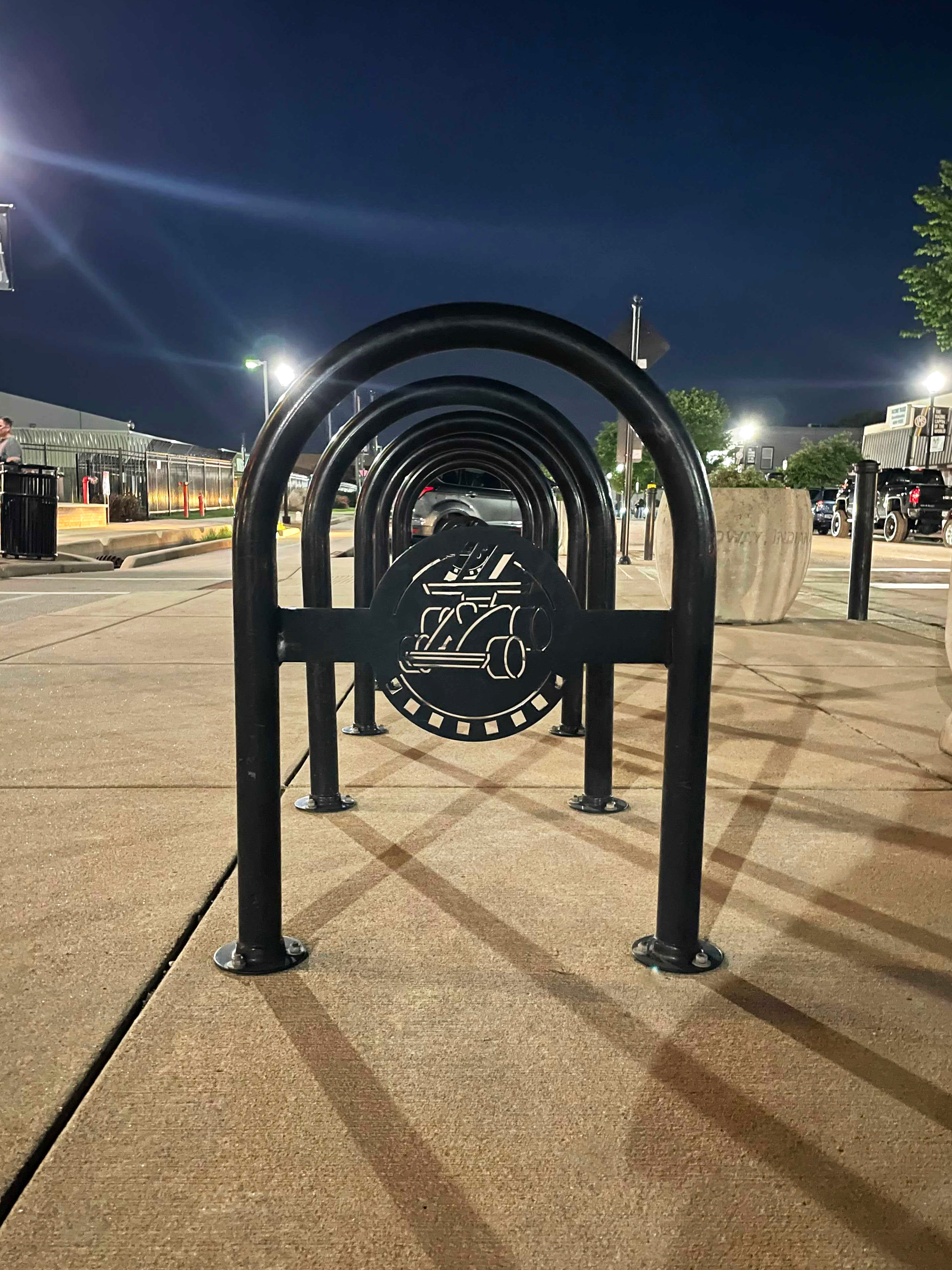Sonance Bikerack Lasercut Glossblack Municipal Streetscape Speedwayin
