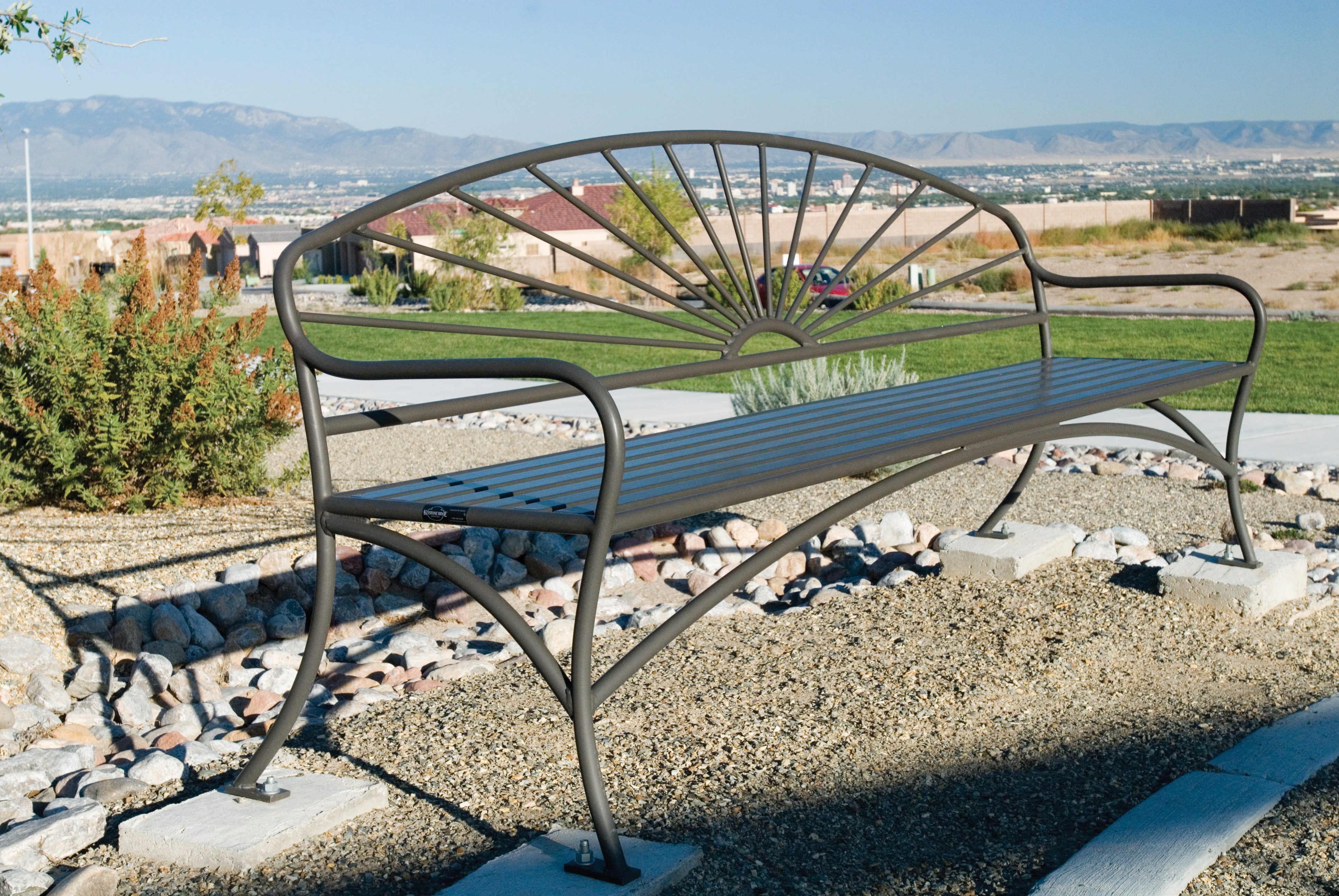 Catalina Bench With Back 6Ft Bronze Park AZ