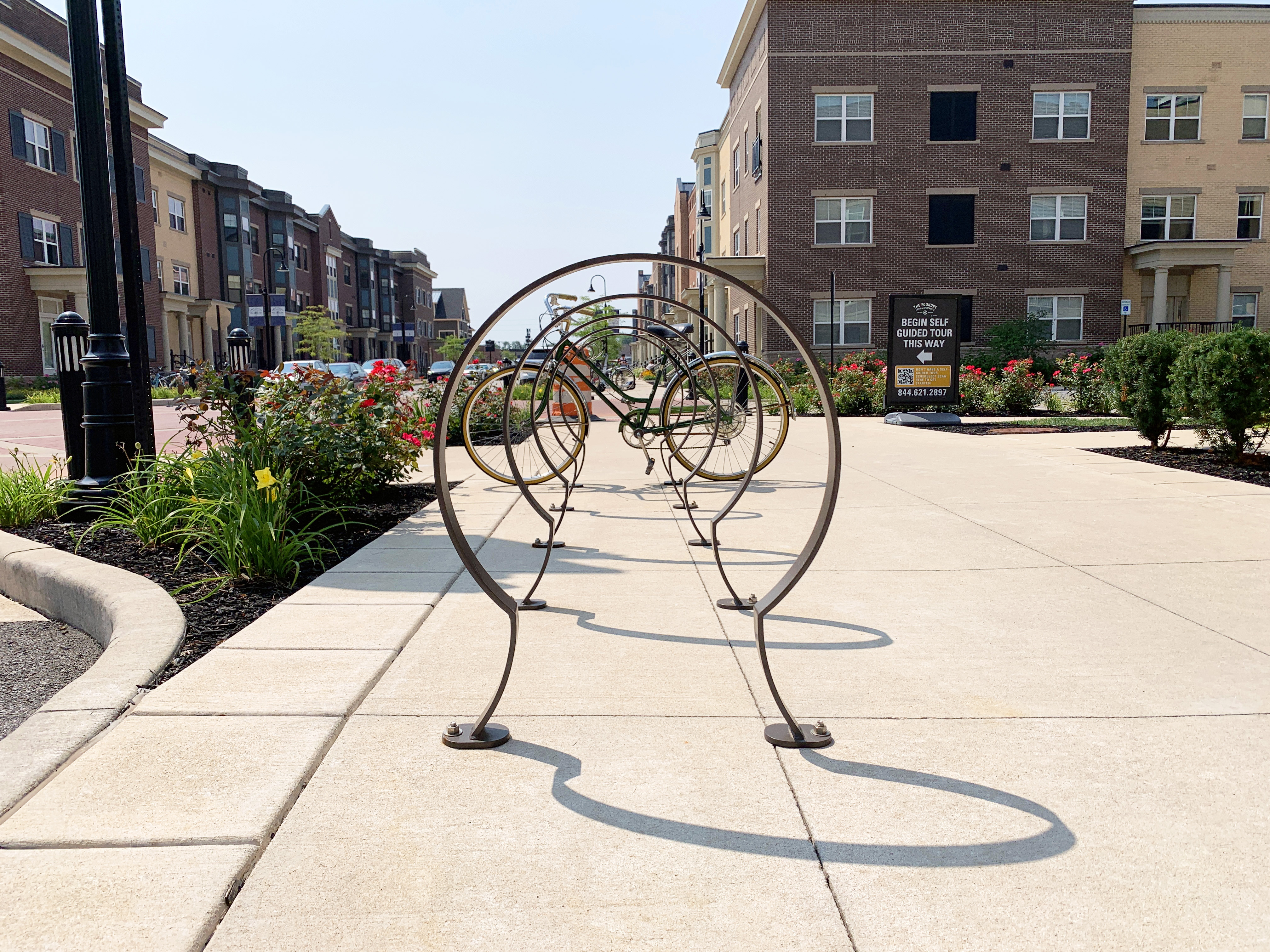 Penn Bike Rack Bronze Streetscape