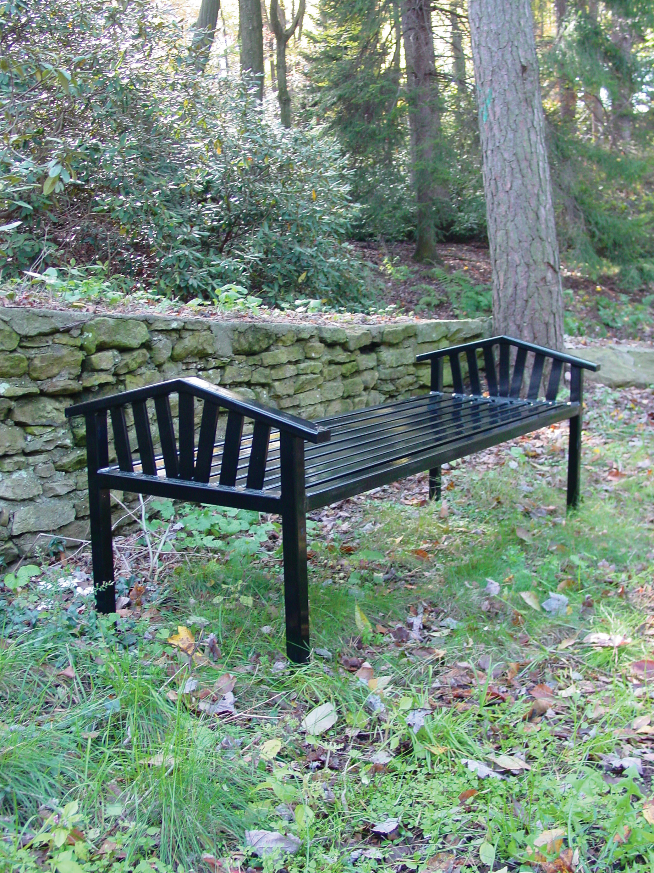 Feature Atticus Bench Without Back 4Ft Glossblack Residential