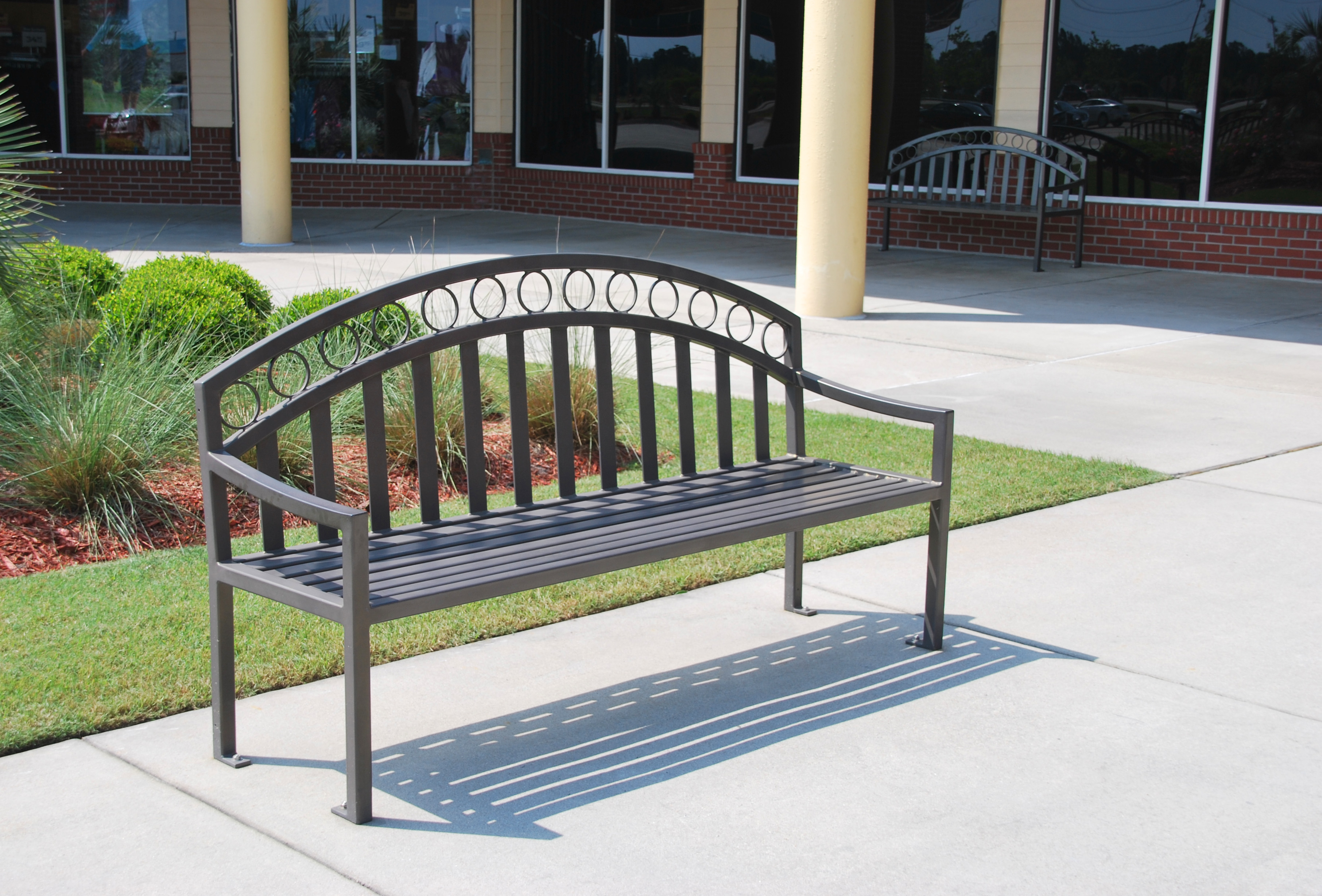 Feature Atlanta Bench With Back 6Ft Bronze Retail Myrtlebeachsc 4
