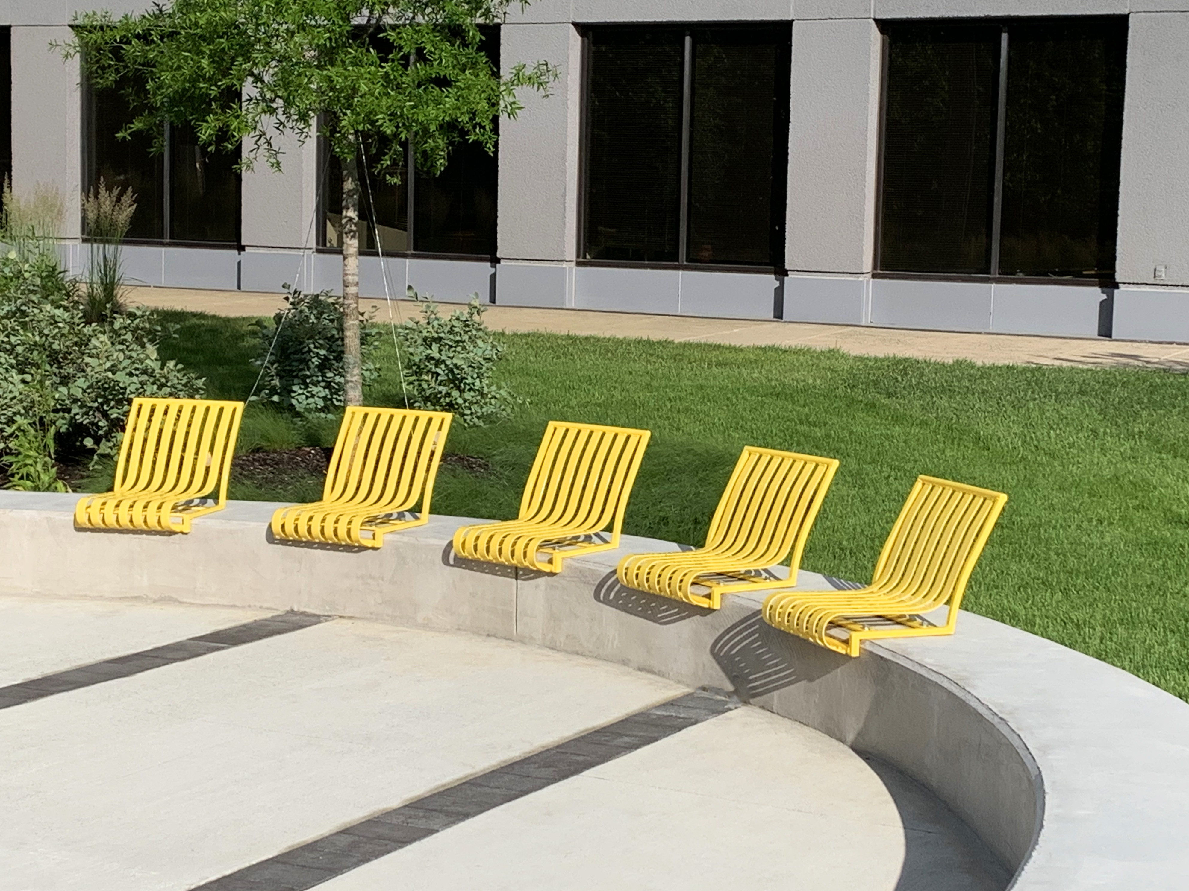 Custom Courtyard Chair Wall Mount Yellow Corporate Viennava