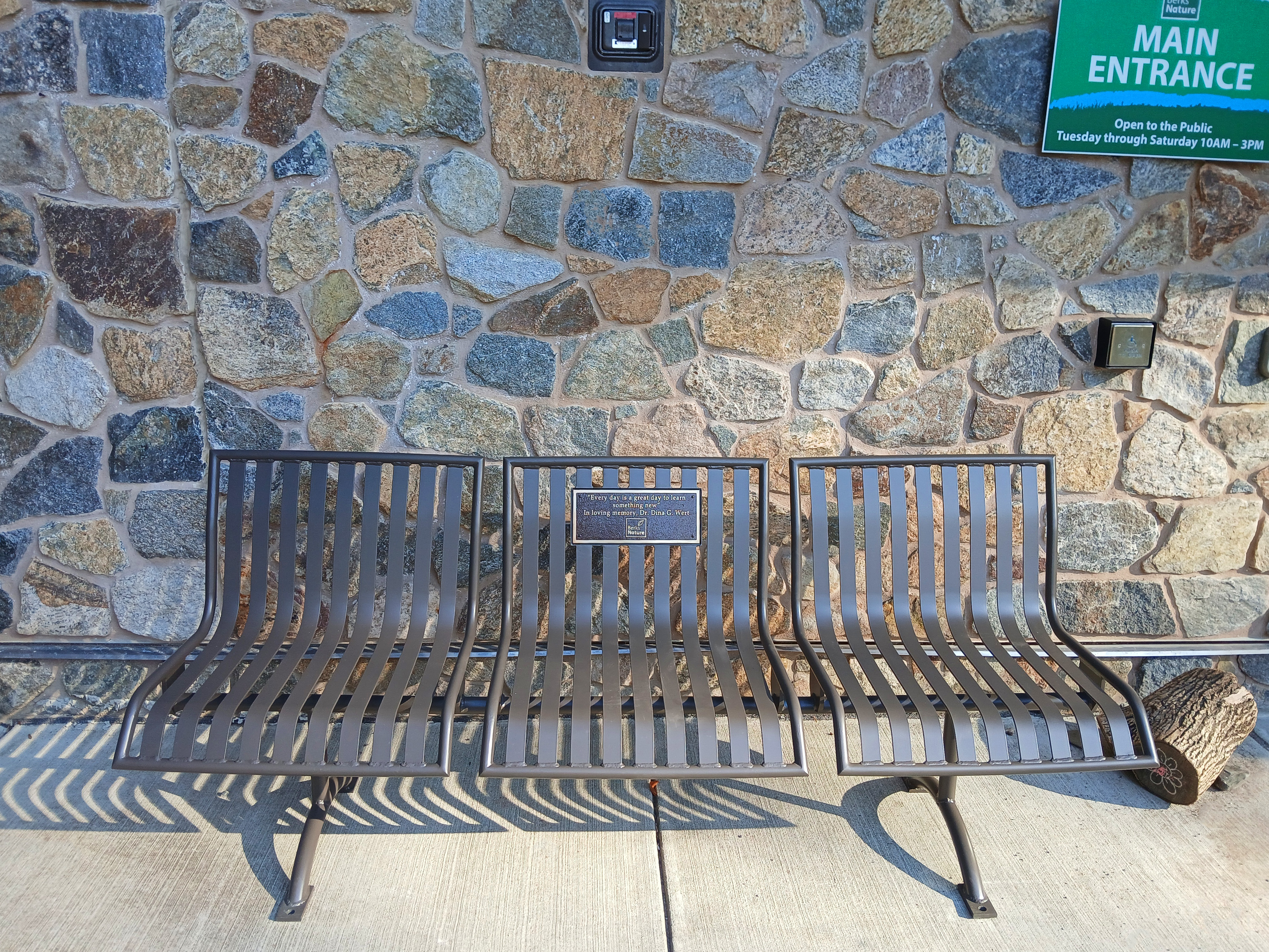 Pullenium Bench With Back 3Seat Bronze Recreation Naturecenter Readingpa