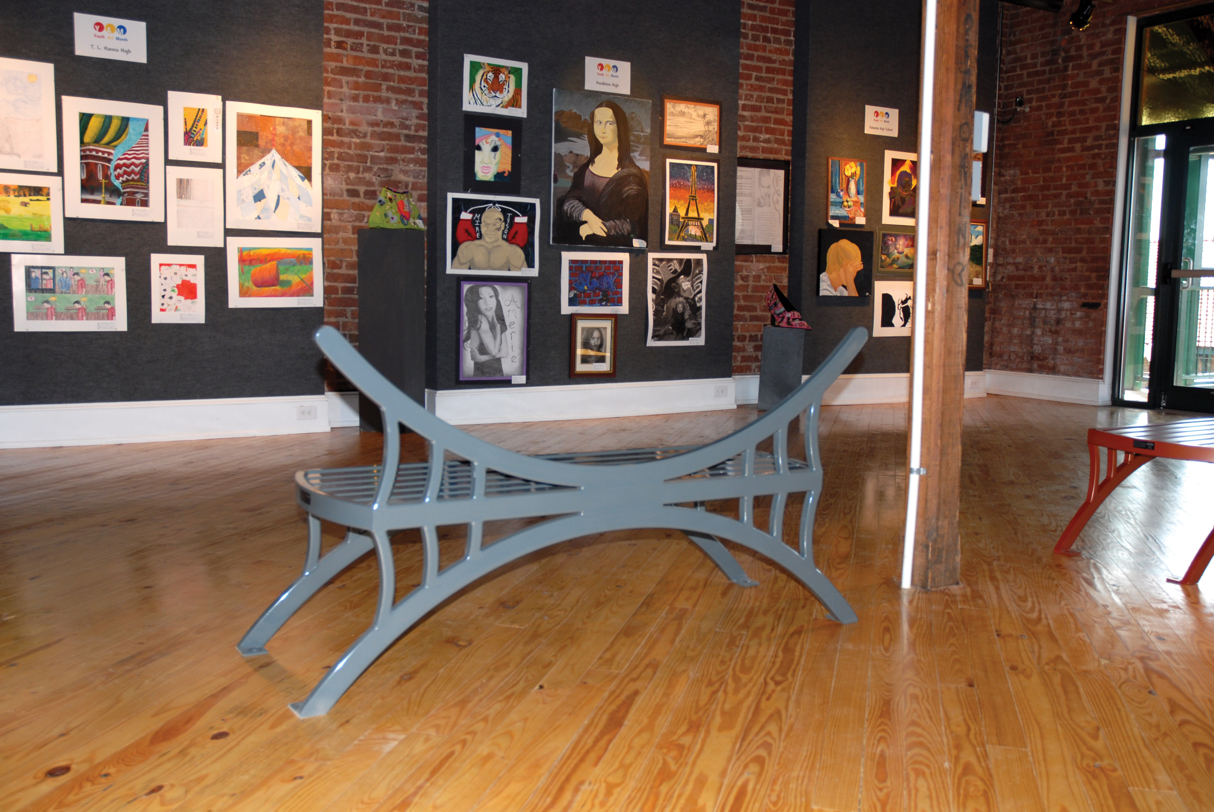 Dragonfly Bench With Back 6Ft Customblue Entertainment Museum