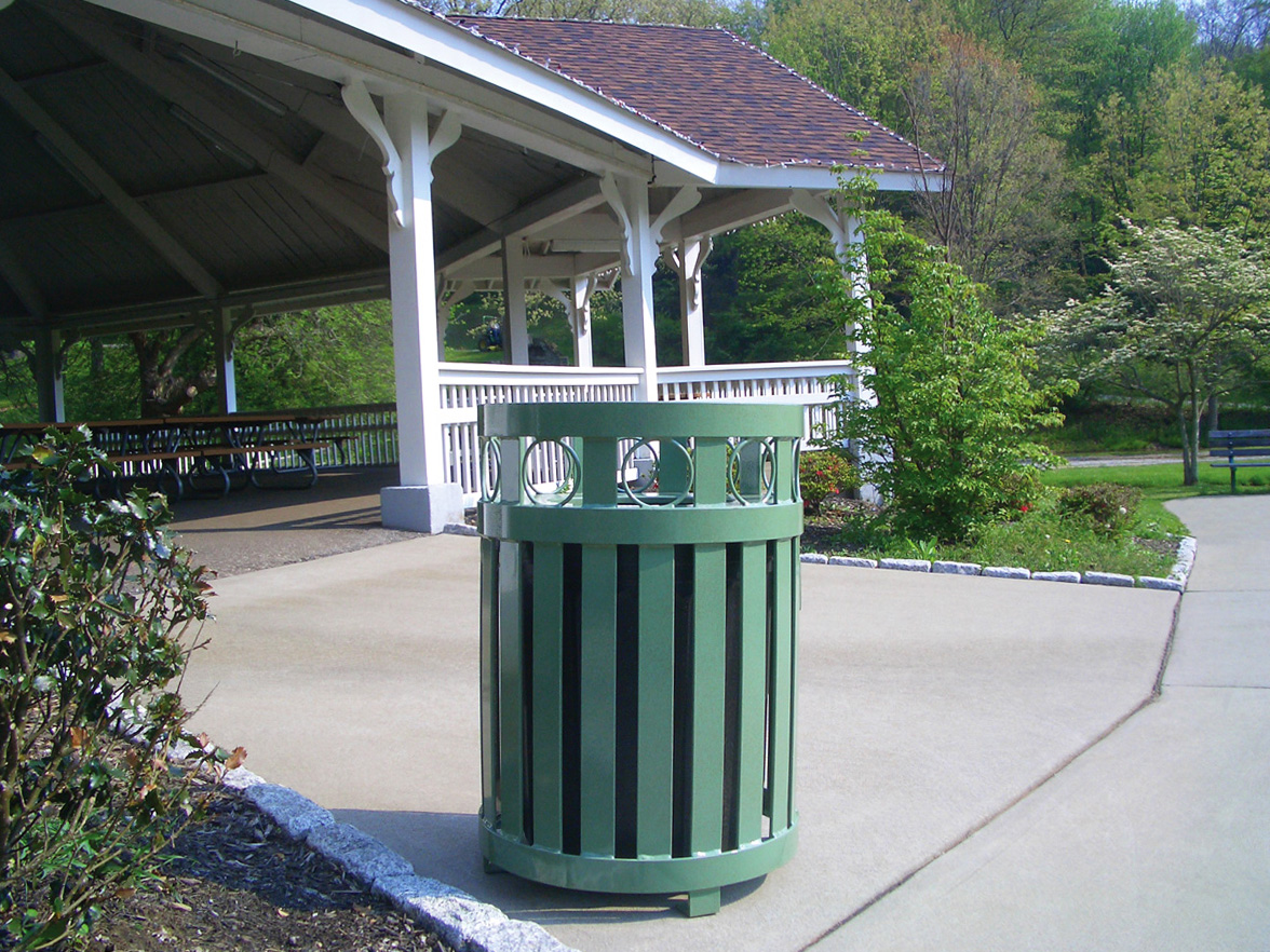 Feature Atlanta Litter Receptacle 32Gal Customgreen Municipal Park (21)