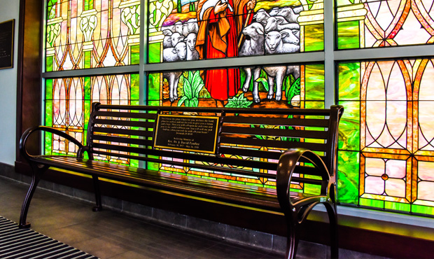 Image 12 Schenley Bench Stainedglass