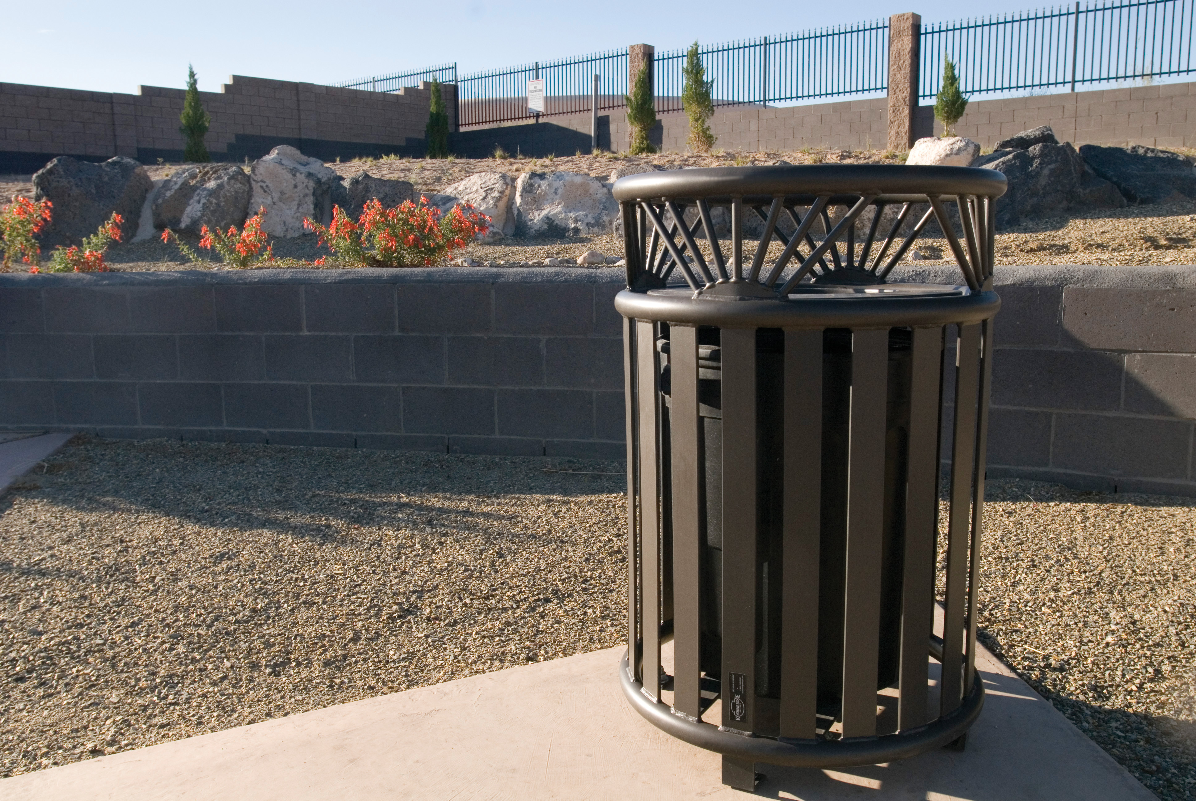 Catalina Litter Receptacle 32Gal Bronze Park AZ