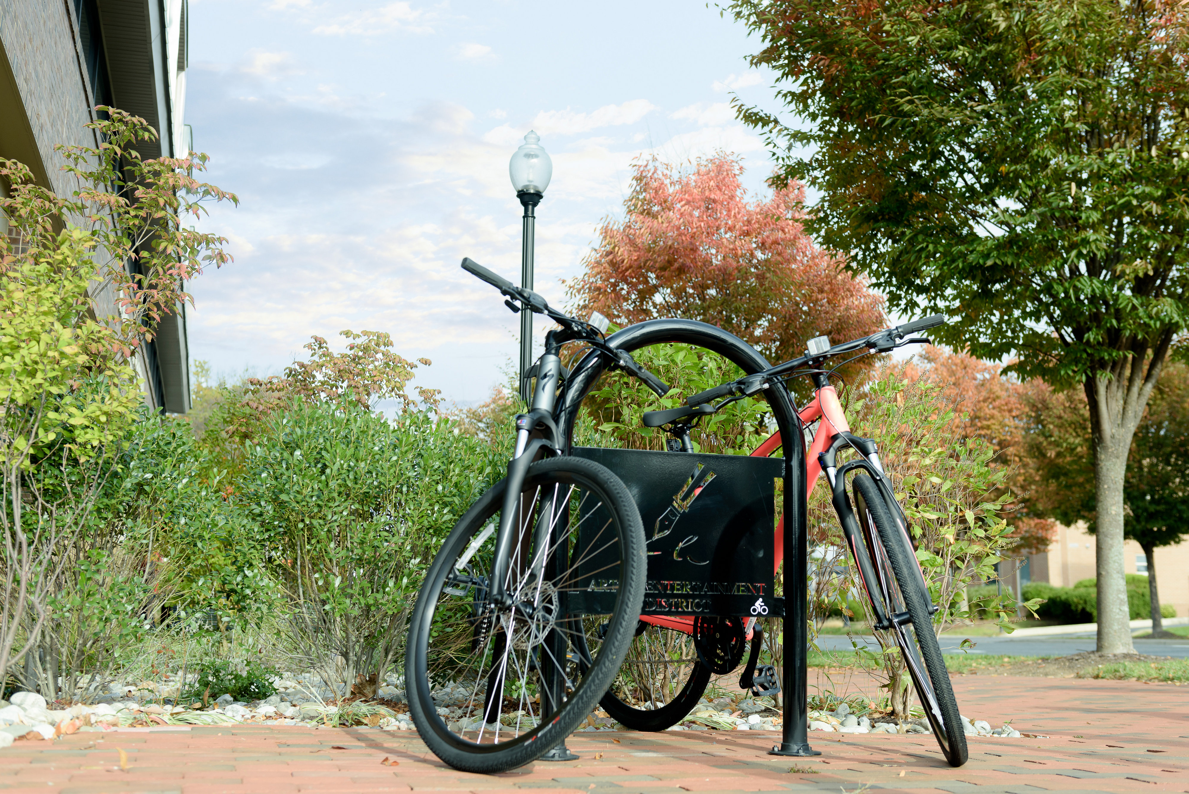 Sonance Bike Rack Glossblack Lasercut Municipal Streetscape