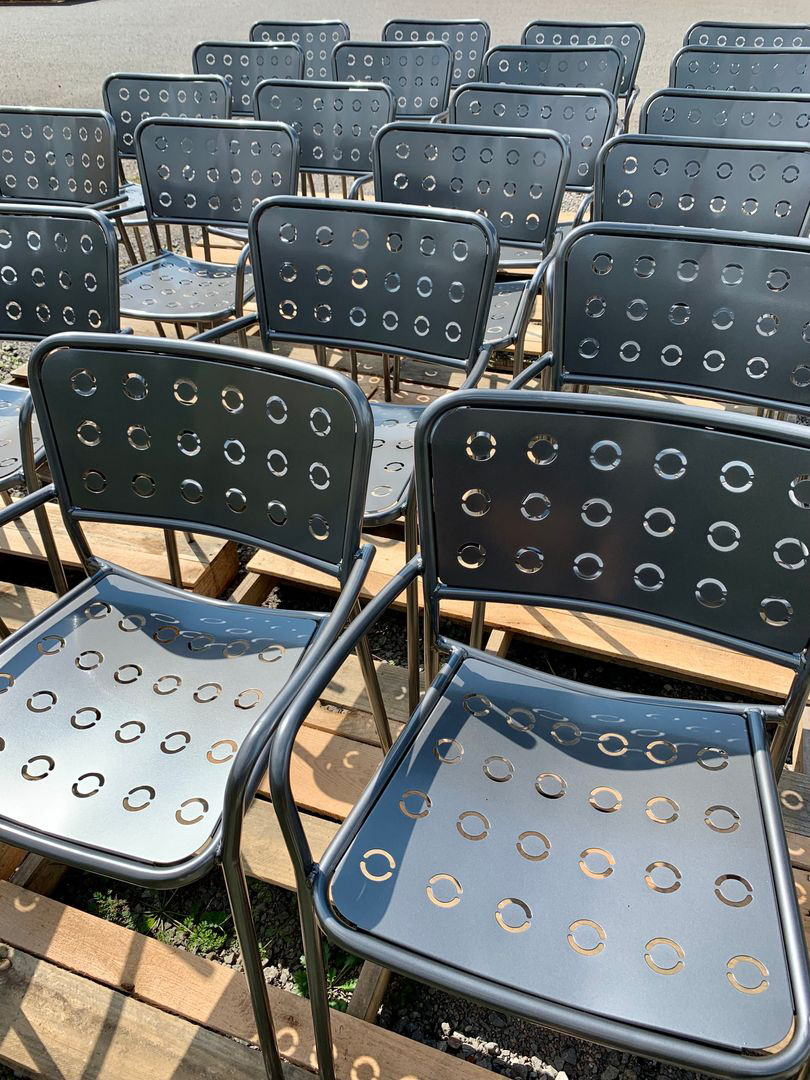 Mango Stackable Chair Chromite Production