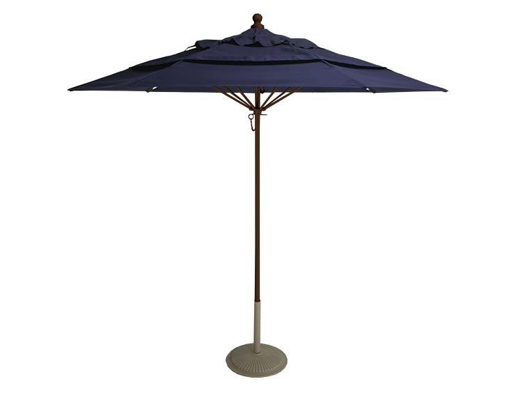 Feature Umbrella Aluminum Woodgrain Main