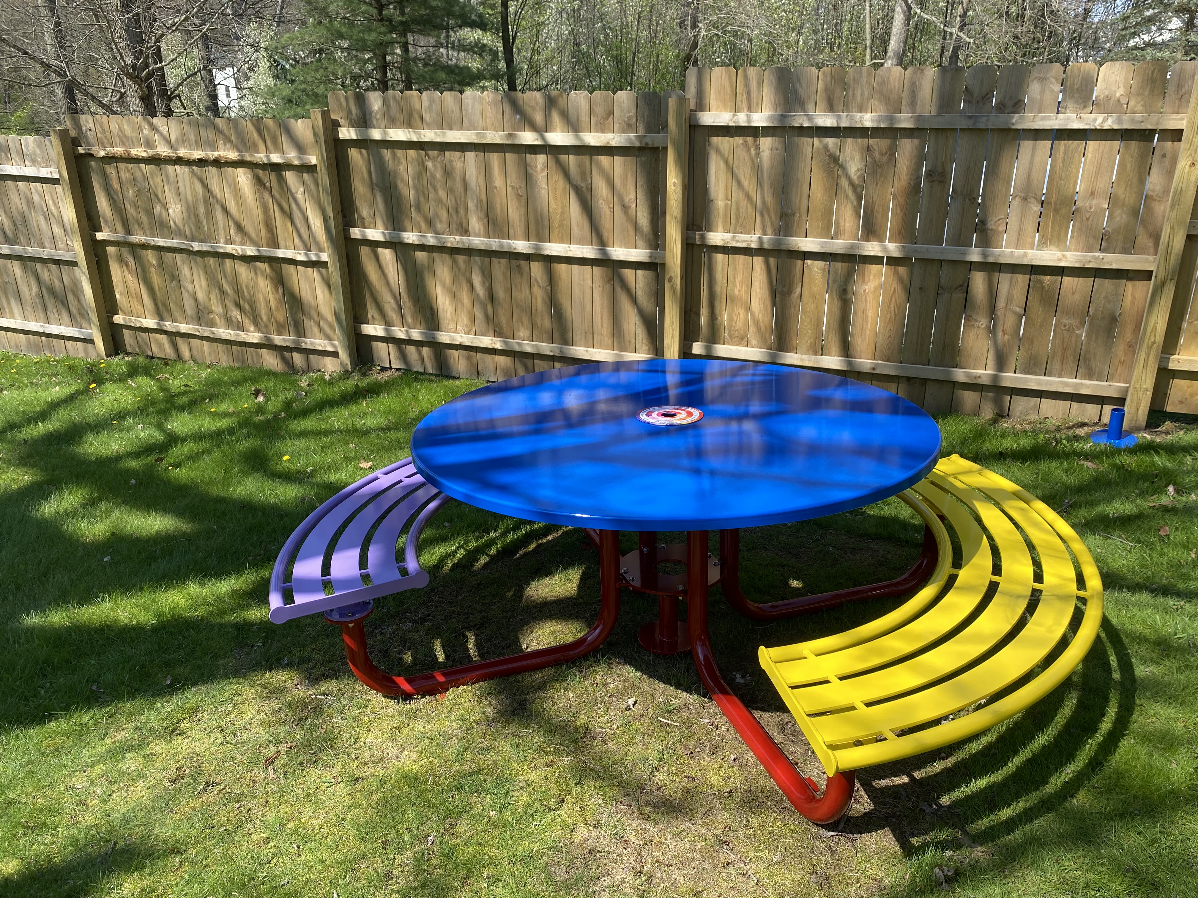 Penn Curved Table Set 60In Custom Multi Color Residential Butlerpa